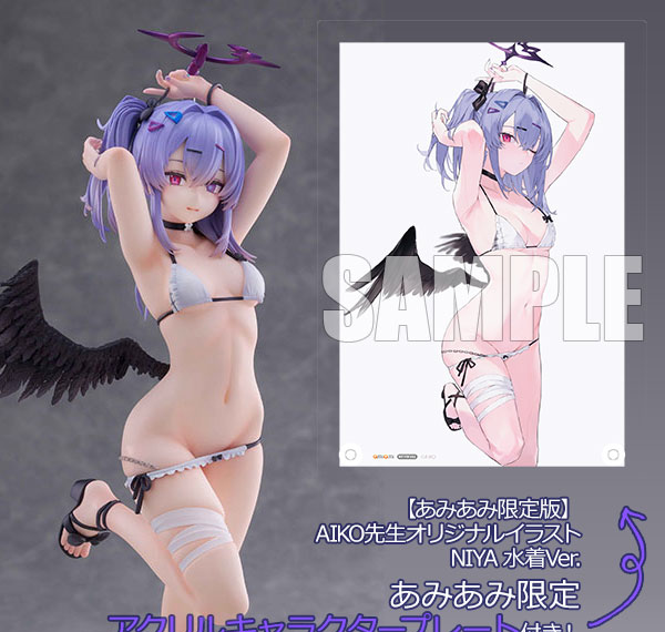 GOLDENHEAD+ [Limited Edition] [Bonus] AIKO Original Illustration NIYA Swimsuit Ver. 1/7 Complete Figure รูปภาพ 1