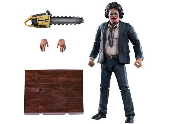 Hiya Toys 텍사스 전기톱 학살 (1974) 1/18 액션 피규어 레더페이스 프리티 우먼 마스크
