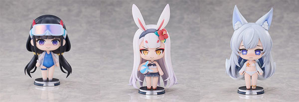 Hanabee [Bonus] Azur Lane Summer Swimsuit Complete Model Chibi Figure Vol.1 Set of 3 Figures Bild 1