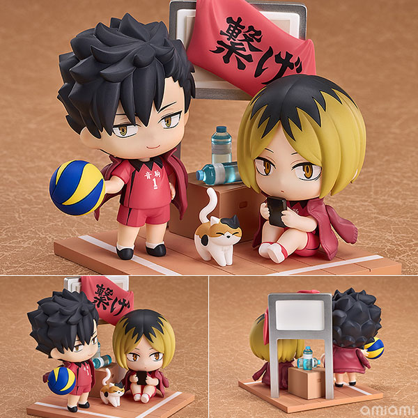 Good Smile Arts Shanghai Qset+ Haikyuu!! Tetsuro Kuroo & Kenma Kozume Complete Figure gambar 1