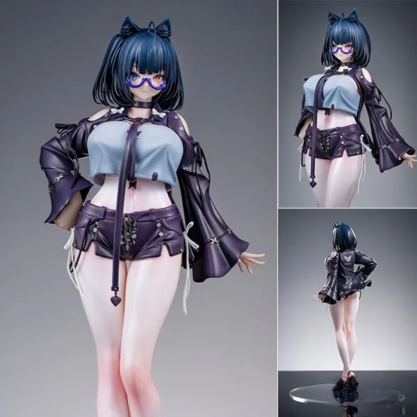 DKSTUDIO [特典] dK.senie绘制 黑查子在试衣间为选择丝袜而烦恼 1/6 完成品手办 图片 1