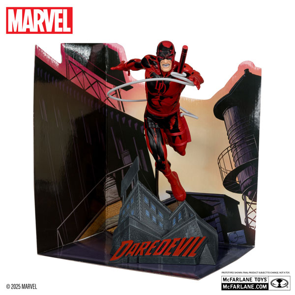 McFarlane Toys "Marvel Comics" 1/10 "Scene Figure" #014 Daredevil (Joe Quesada /Daredevil Vol.1 #600)