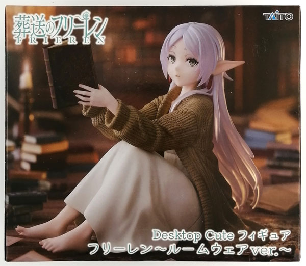 Taito Frieren: Beyond Journey's End Desktop Cute Figure Frieren -Lounge Wear ver.- (Game-prize)