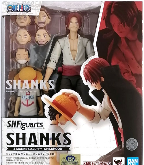 BANDAI SPIRITS S.H.Figuarts ONE PIECE Shanks & Monkey D. Luffy (Childhood) (Tamashii Web Shoten Exclusive)