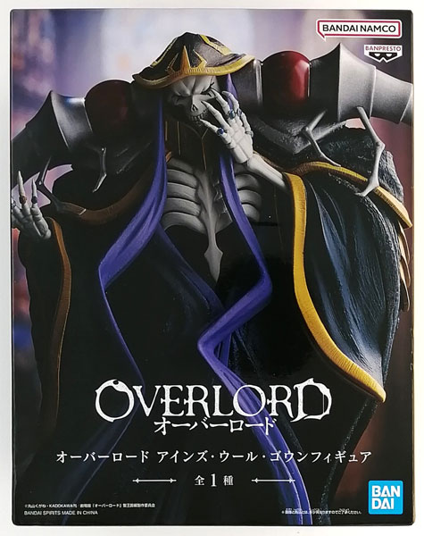 BANDAI SPIRITS Overlord Ainz Ooal Gown Figure (Game-prize)