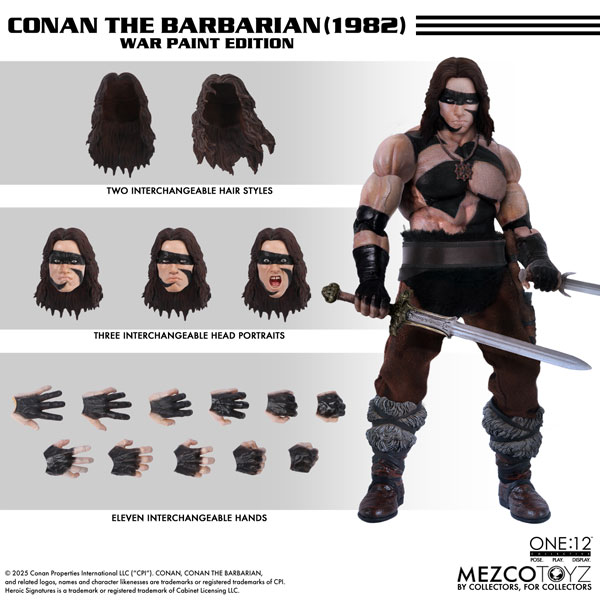 Mezco ONE:12 Collective / Conan the Barbarian 1/12 Action Figure Warpaint Edition
