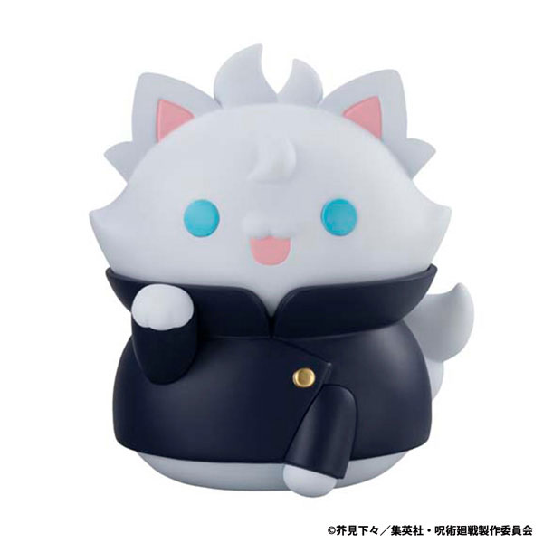 MegaHouse MEGA CAT PROJECT 呪術廻戦 懐玉・玉折 にゃんともおおきな呪術にゃんこ 五条悟 ソフビフィギュア 画像 1