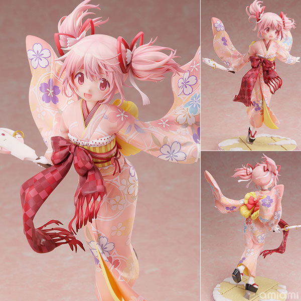 FURYU Magia Record: Puella Magi Madoka Magica Side Story Madoka Kaname Kimono Ver. 1/7 Scale Figure image 1