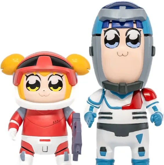 Ember Toys Chibi Creature Pop Team Epic POPUKO & PIPIMI Spacesuit Ver. Soft Vinyl Figure รูปภาพ 1