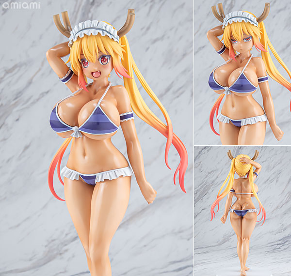 Q-six Miss Kobayashi's Dragon Maid Tohru Bikini Style Tan ver. 1/7 Complete Figure รูปภาพ 1