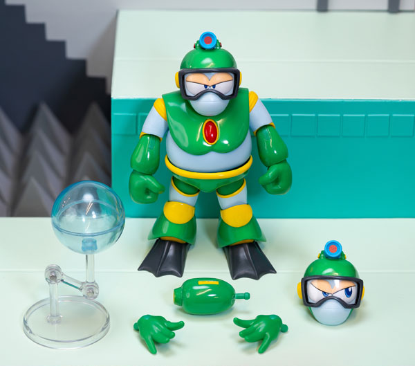 Jada Toys 록맨 액션 피규어 1/12 버블맨 이미지 1
