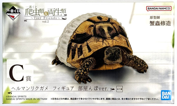 BANDAI SPIRITS Ichiban Kuji Reptilia & Amphibia -Tiny Friends- vol.2 C Prize - Hermann's Tortoise Figure Room Walk ver. (Game-prize)