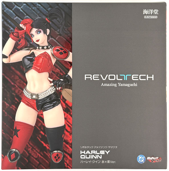 Kaiyodo Revoltech Amazing Yamaguchi Harley Quinn Red x Black Ver. (Kaiyodo Directly Managed Store Exclusive)