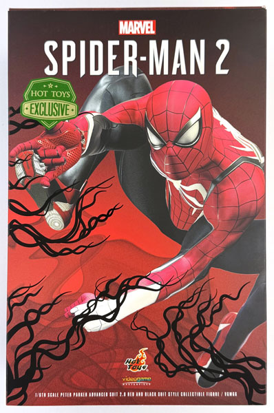 Hot Toys Video Game Masterpiece Marvel's Spider-Man 2 1/6 Scale Figure Peter Parker / Spider-Man (Advanced Suit 2.0 / Red & Black) (Tokyo Comi Con 2024, Toy Sapiens Exclusive)