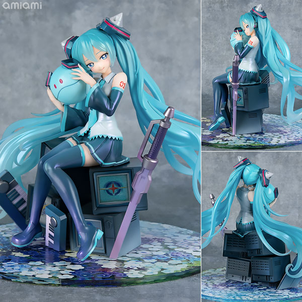 MegaHouse [Exclusive Sale] Lucrea Mobile Suit Gundam 45th Anniversary x Hatsune Miku Hatsune Miku x 00 Gundam 1/7 Complete Figure
