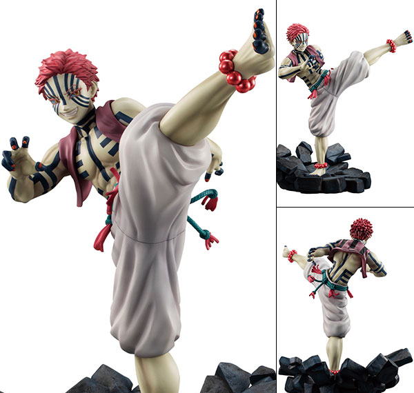 MegaHouse G.E.M. Series Demon Slayer: Kimetsu no Yaiba Upper Rank Three Akaza Complete Figure รูปภาพ 1