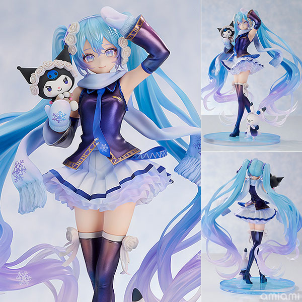 Good Smile Company Character Vocal Series 01 Hatsune Miku Snow Miku x Kuromi 1/7 Complete Figure