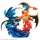MegaHouse G.E.M. EX Series Pokemon Mega Charizard X & Mega Charizard Y Complete Figure image 3