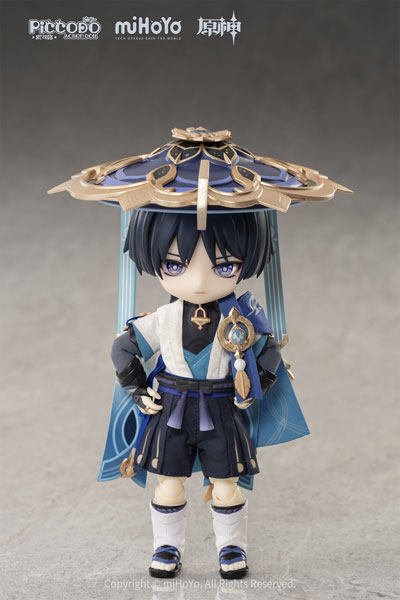 GENESIS [Bonus] PICCODO ACTION DOLL X Genshin Impact Wanderer Chibi Doll gambar 1