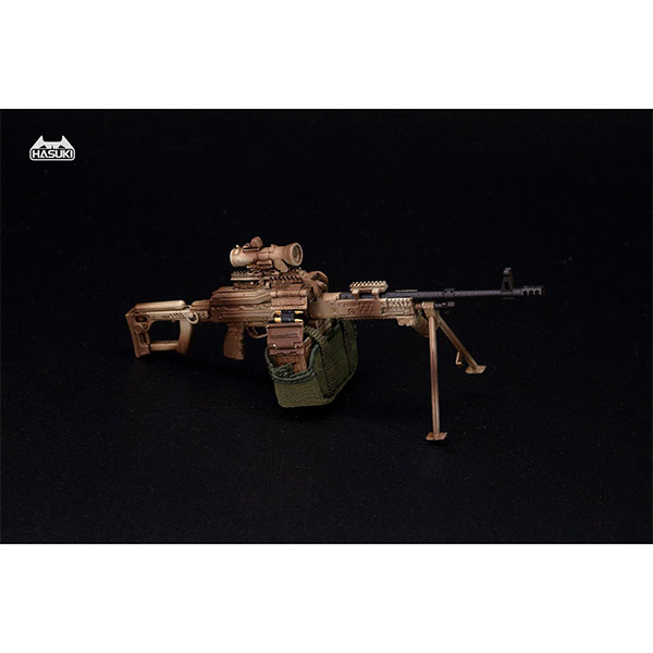 HASUKI WM-05B Regular Machine Gun Set Desert Camouflage 1/12 Action Figure Complete Model Option Part 图片 1