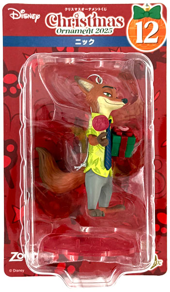Sunny Side Up Happy Kuji "DISNEY Christmas Ornament Kuji 2025" Figure Ornament Prize Nick (Game-prize) Bild 1