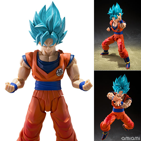BANDAI SPIRITS S.H.Figuarts Super Saiyan God Super Saiyan Son Goku [Genkai wo Koeshi Aoki Chikara] "Dragon Ball Super"