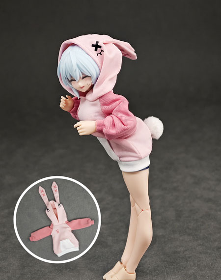 Alphamax Party Animal Girl Loungewear Rabbit Hoodie รูปภาพ 1