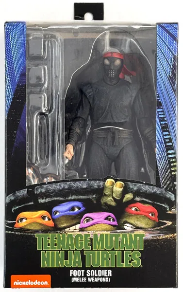 Neca TMNT Teenage Mutant Ninja Turtles Foot Soldier (Melee Weapon) Action Figure