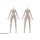 Aoshima KEMOPLA No.KO-03R Human Part Set [Color B] Plastic Model Bild 3