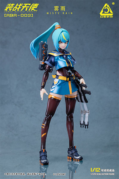 LOSCONT Armored Battle Angels Series ABA-003 Misty Rain 1/12 Scale Posable Figure gambar 1