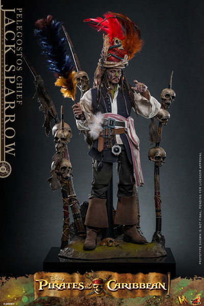 Hot Toys Movie Masterpiece DX 1/6 Scale Jack Sparrow (Pelegostos Chief)