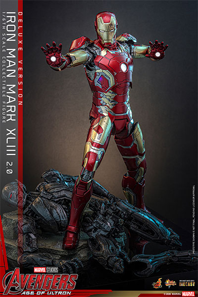 Hot Toys Movie Masterpiece DIECAST "Avengers: Age of Ultron" 1/6 Scale Figure Iron Man Mark. 43 (2.0/ Deluxe Edition)