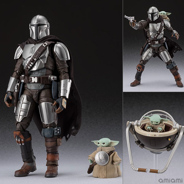 BANDAI SPIRITS S.H.Figuarts Mandalorian & Grogu (STAR WARS: The Mandalorian and Grogu) image 1