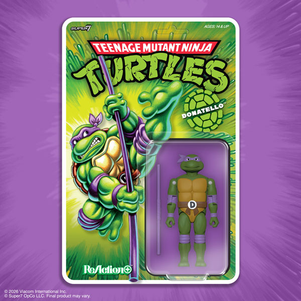 Super 7 Re Action + / TMNT Teenage Mutant Ninja Turtles: Donatello image 1