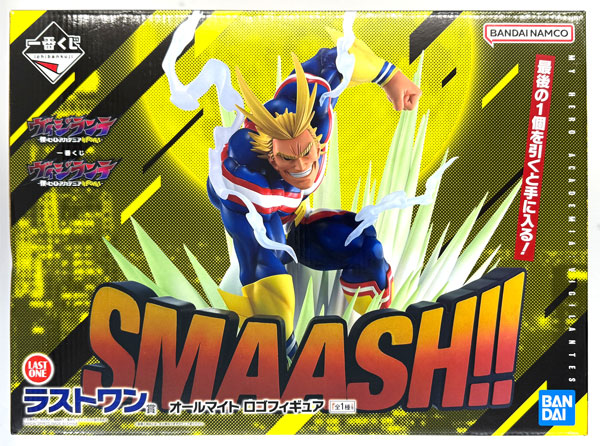 BANDAI SPIRITS Ichiban Kuji My Hero Academia: Vigilantes ILLEGALS- Last One Prize - All Might Logo Figure (Game-prize)