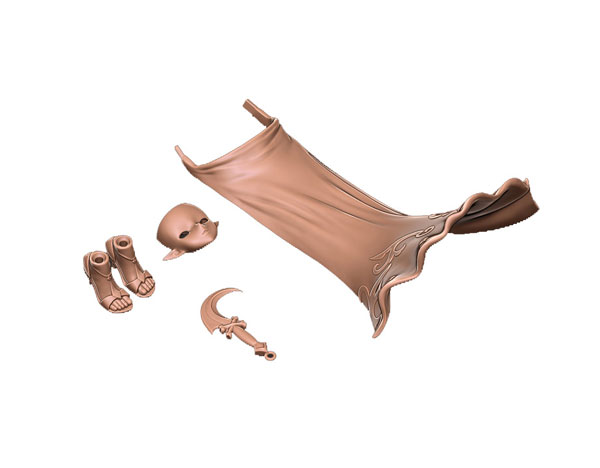 Dao Qi Hu Yufiria Early Phase of Corruption 1/12 Scale Posable Figure Option Parts