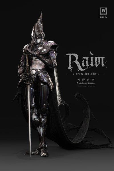 Underverse [Bonus] Beautiful Chemistry x Yoshitaka Amano RAIM - Crow Knight 1/12 Complete Model Action Figure