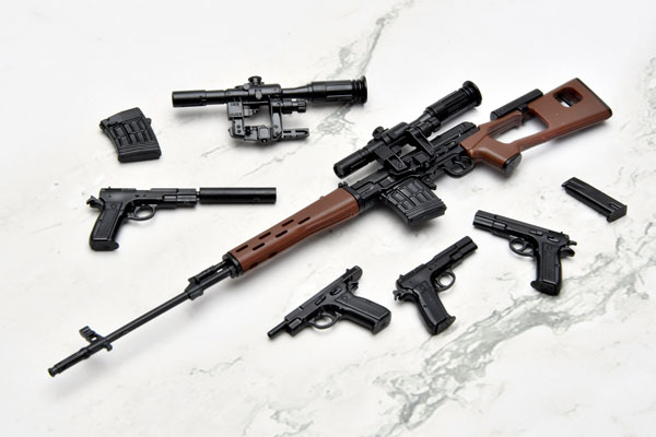 Tomytec LittleArmory [LA-GG02] Gunslinger Girl Rico SVD, Cz75 Type 1/12 Plastic Model