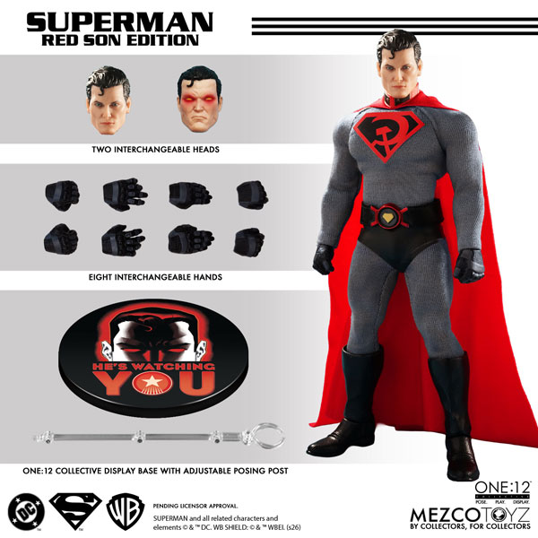 Mezco ONE:12 Collective / Superman: Red Son: Superman 1/12 Action Figure