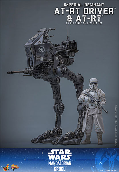 Hot Toys Movie Masterpiece "Star Wars / The Mandalorian and Grogu" 1/6 Scale Figure Imperial Remnant AT-RT Driver & AT-RT image 1