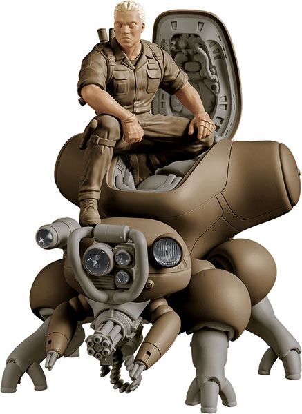 Max Factory PLAMAX minimum factory MF-95 Ghost in the Shell Batou with Fuchikoma 1/20 Plastic Model