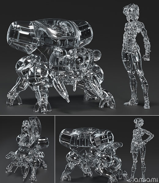 Max Factory PLAMAX minimum factory MF-96 Ghost in the Shell Motoko Kusanagi with Fuchikoma: Thermoptic Camouflage Ver. 1/20 Plastic Model