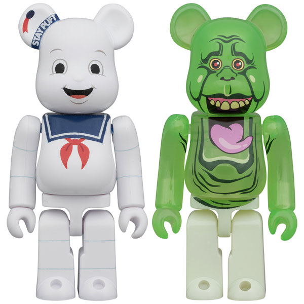 Medicom Toy BE@RBRICK 2PCS SET STAY PUFT MARSHMALLOW MAN & SLIMER