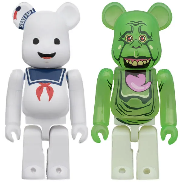 Medicom Toy BE@RBRICK 2PCS SET STAY PUFT MARSHMALLOW MAN & SLIMER image 1