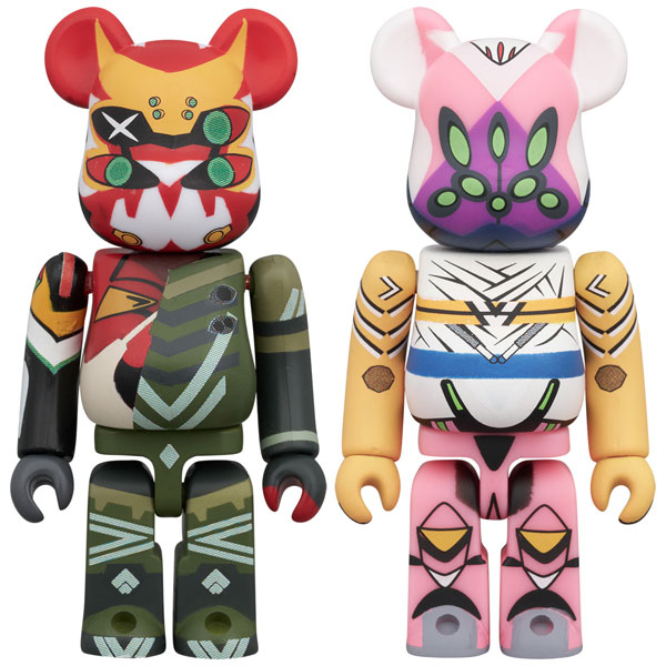 Medicom Toy BE@RBRICK 2PCS SET Evangelion New EVA-02 Alpha & EVA Type-08 Beta Improvised Combat Configuration