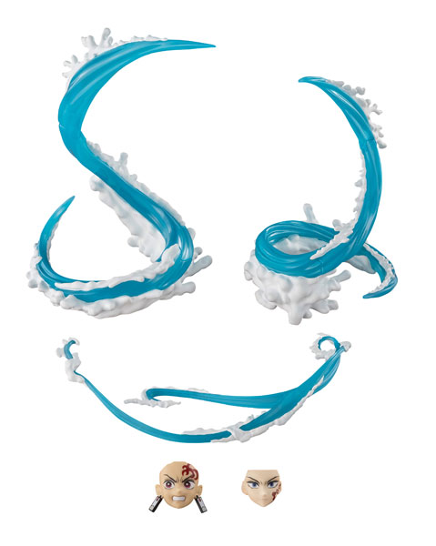 BANDAI SPIRITS S.H.Figuarts Tanjiro Kamado & Giyu Tomioka Water Breathing Effect Part SET "Demon Slayer: Kimetsu no Yaiba"