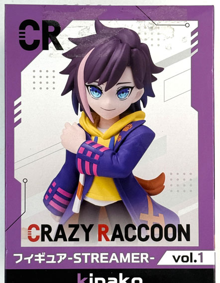 Fukuya Crazy Raccoon Figure -STREAMER- Vol.1 kinako gambar 1