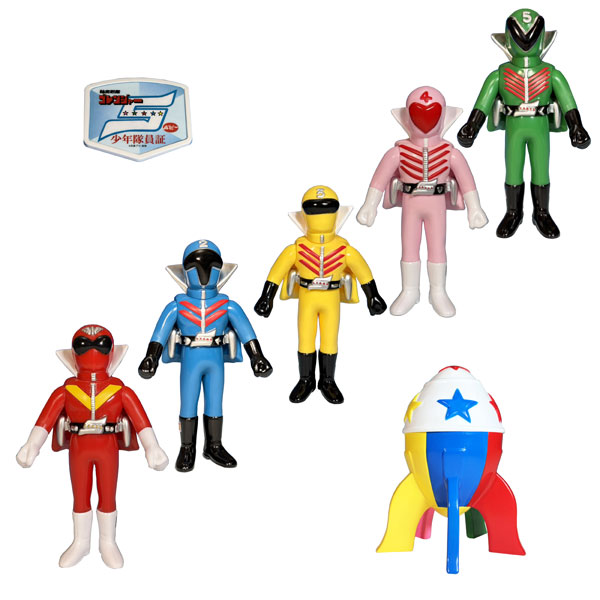 PLEX Vinyl Archives Project Popy Reproduction Edition Seizoroi Himitsu Sentai Goranger Hurricane Set