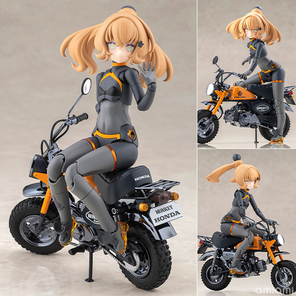 Kotobukiya Megami Device PUNI MOFU RACING TU with Honda Z50J-1 Monkey Plastic Model