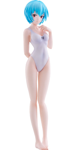 WAVE POP UP PARADE BEACH QUEENS Rebuild of Evangelion Rei Ayanami (One-Piece Style) L Size Complete Figure